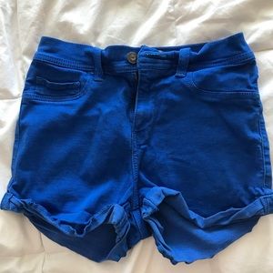 Hollister Blue High Waisted Shorts